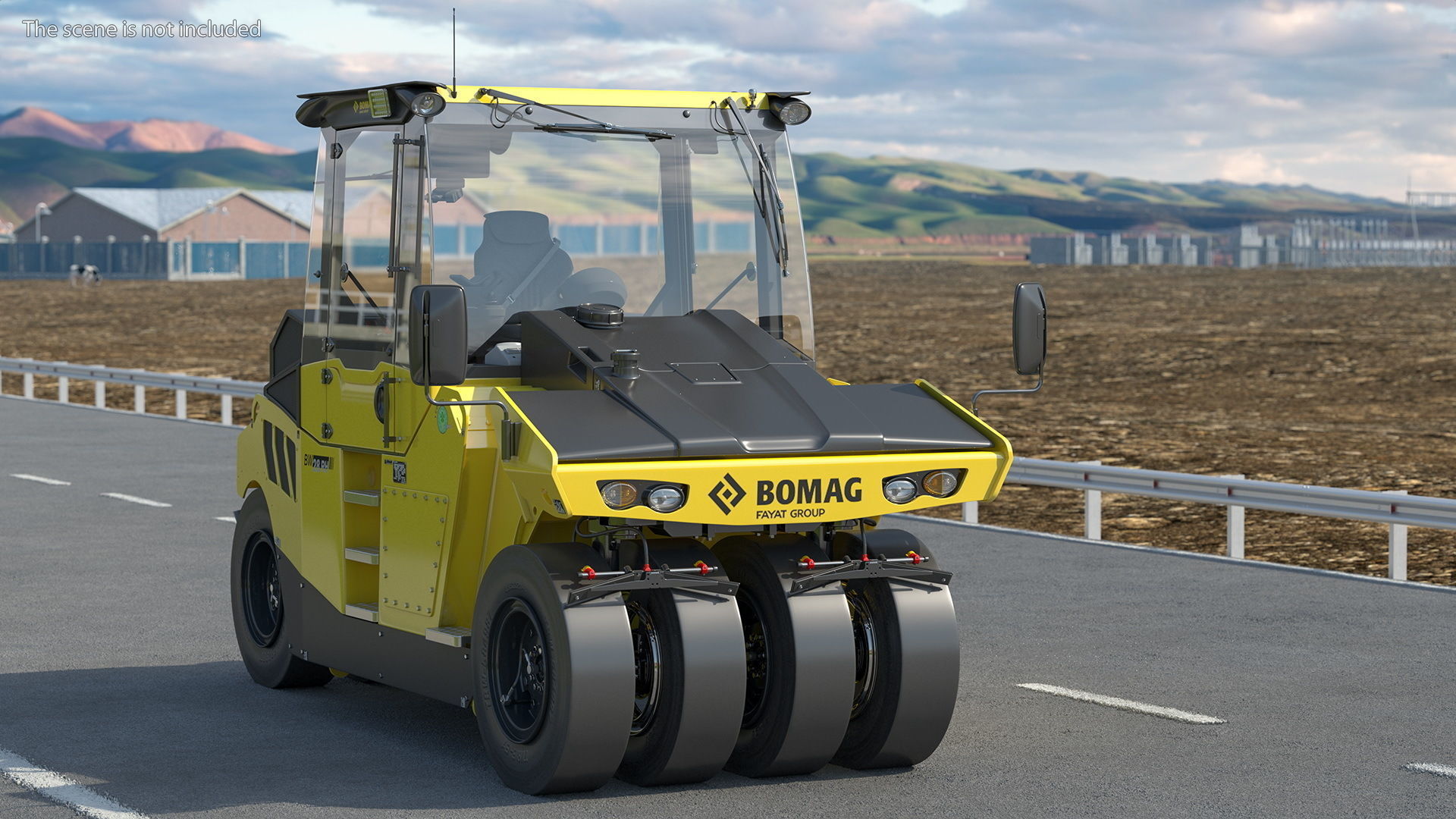 Bomag BW 28 RH Pneumatic Tired Compactor 3D model_2