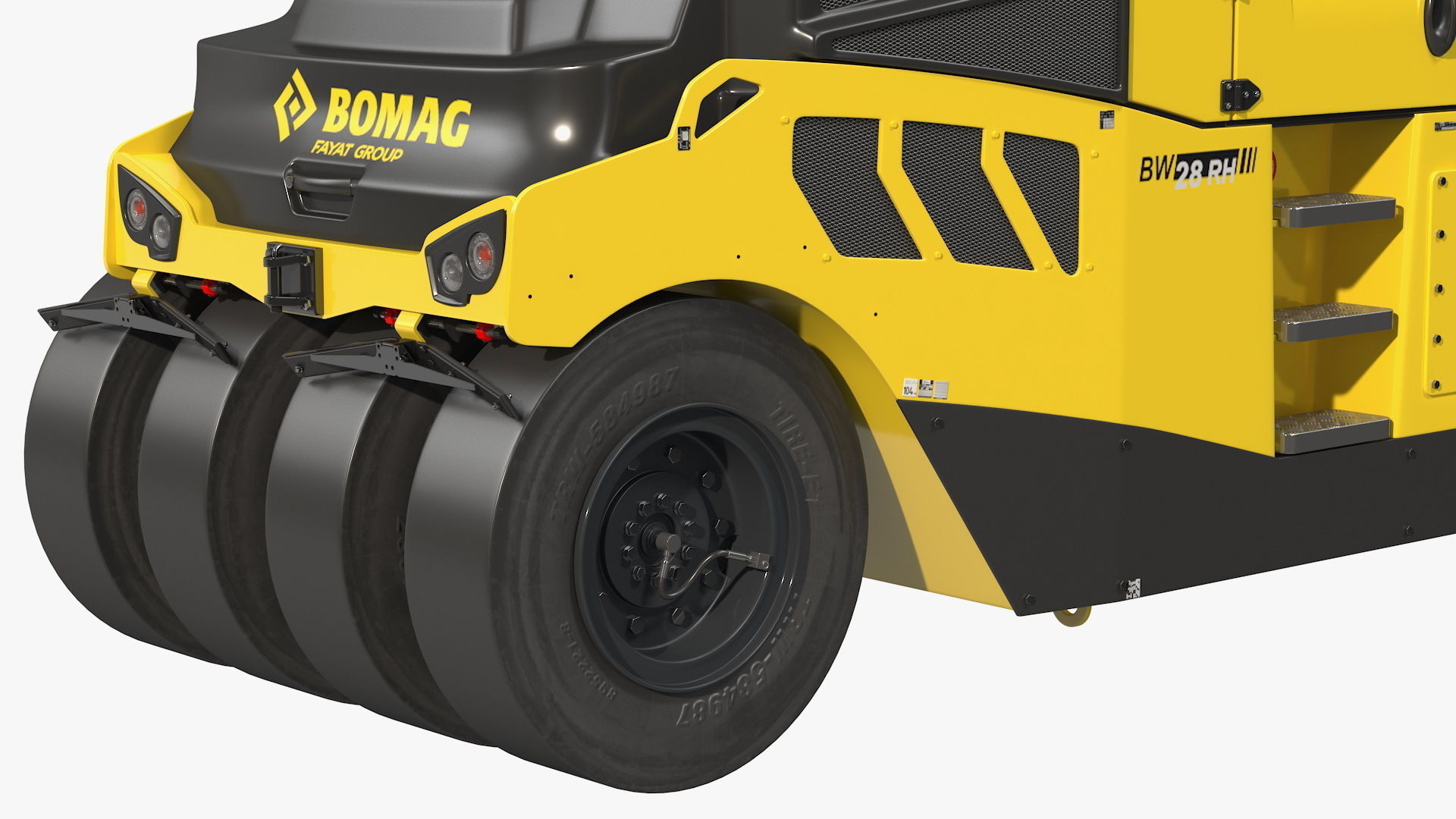 Bomag BW 28 RH Pneumatic Tired Compactor 3D model_15