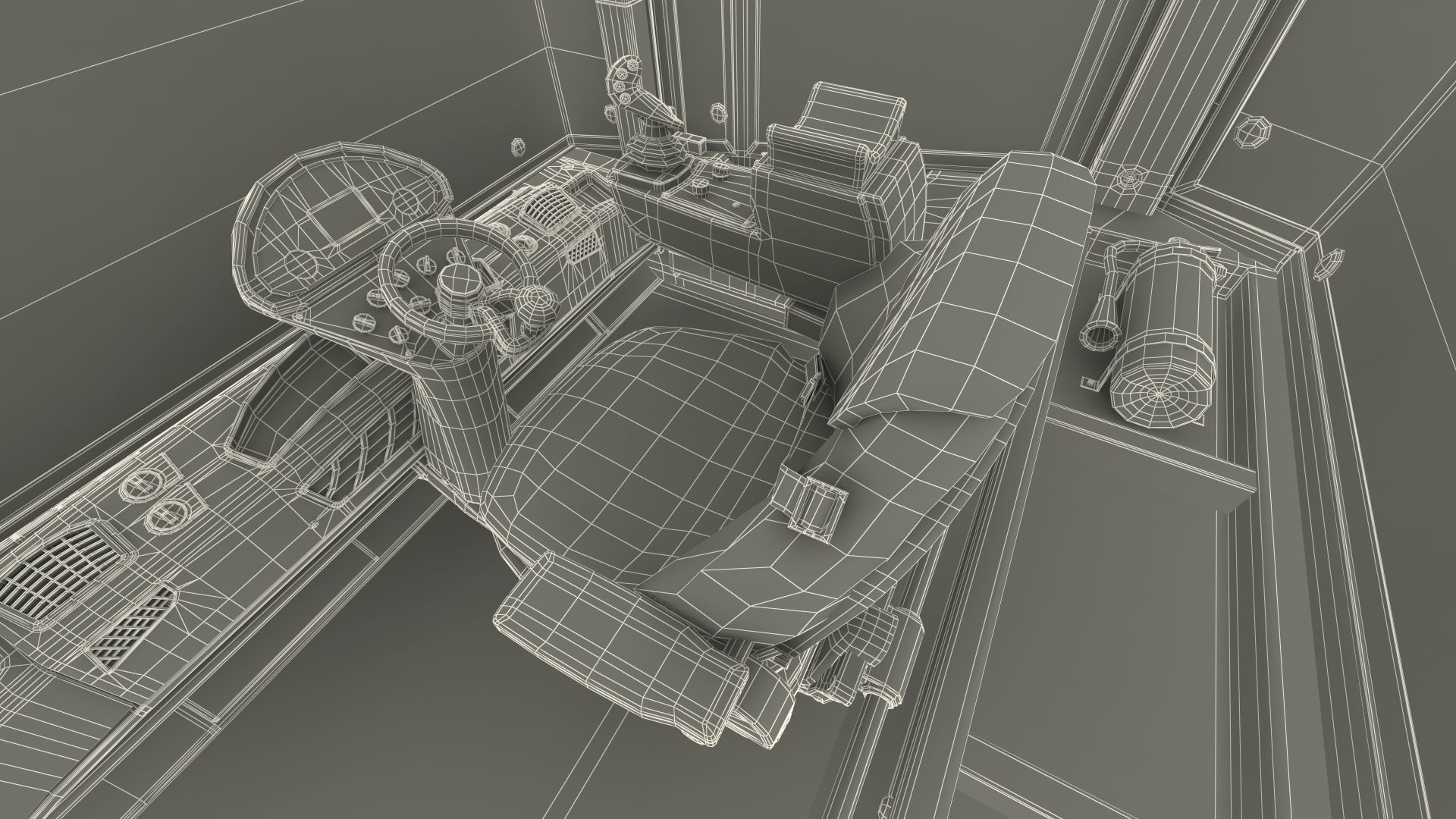 Bomag BW 205 AD4 Tandem Roller Rigged 3D model_35