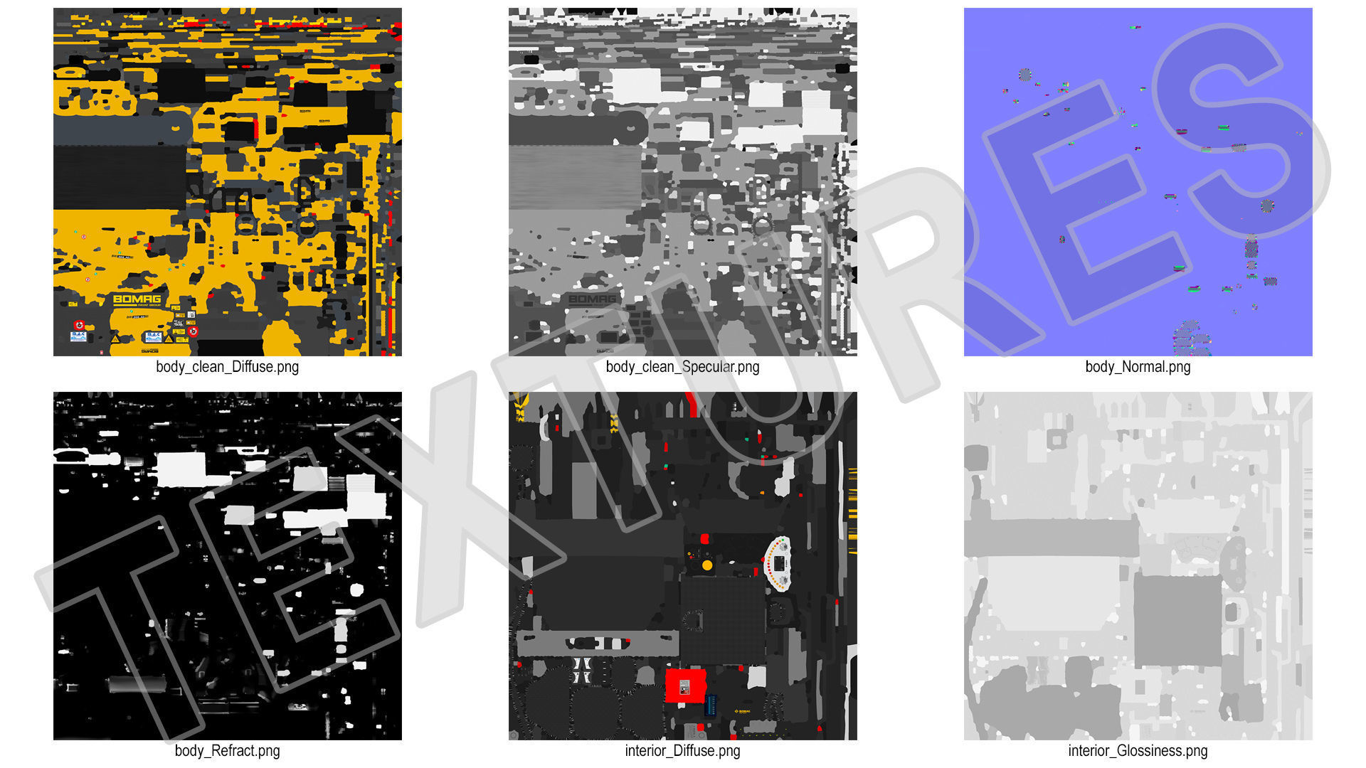 Bomag BW 205 AD4 Tandem Roller Rigged 3D model_26