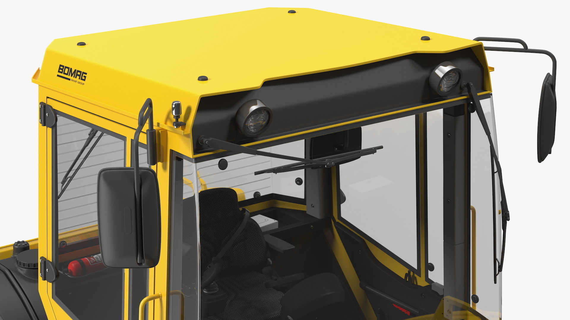 Bomag BW 205 AD4 Tandem Roller Rigged 3D model_15