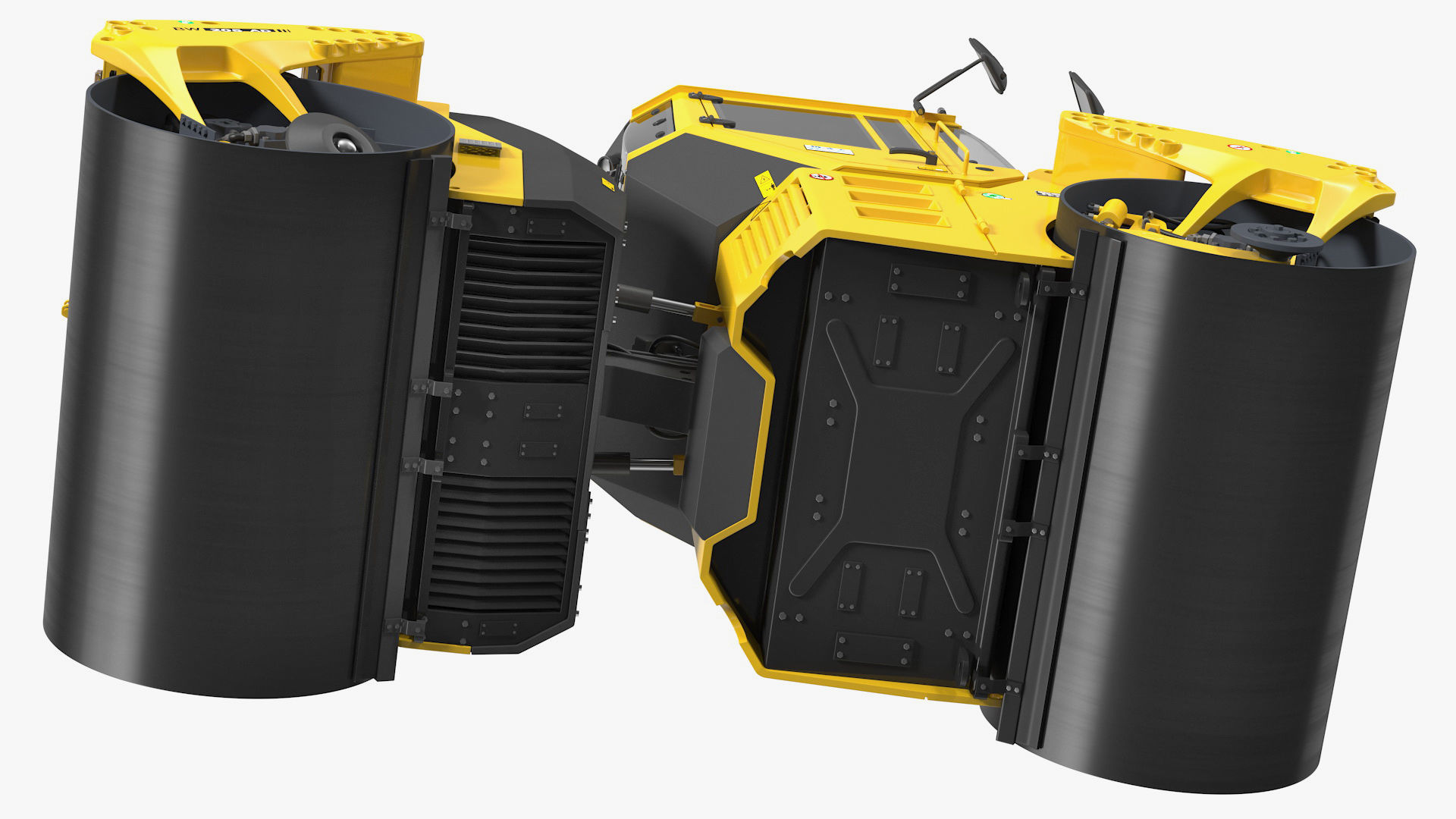 Bomag BW 205 AD4 Tandem Roller Rigged 3D model_14