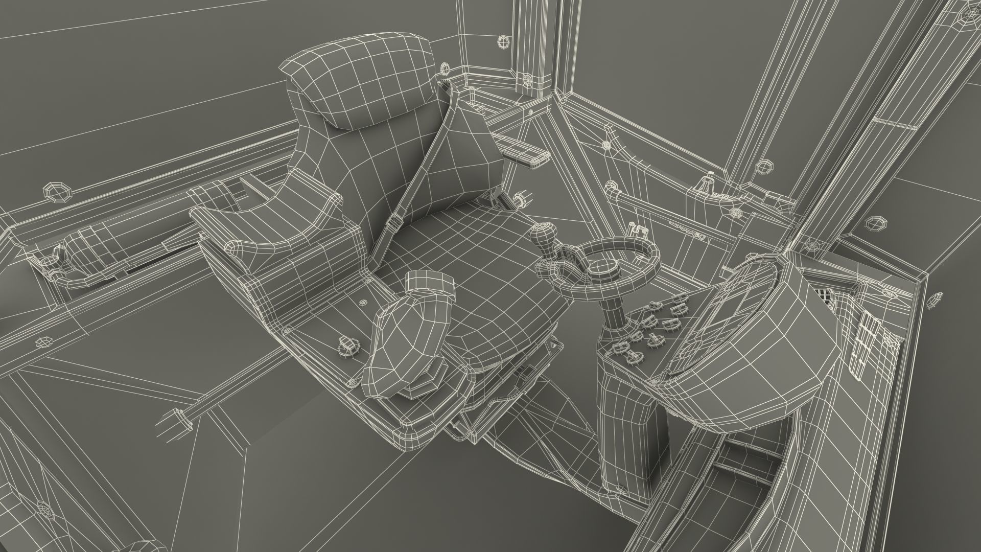 Bomag BW 205 AD4 Tandem Roller Rigged 3D model_34