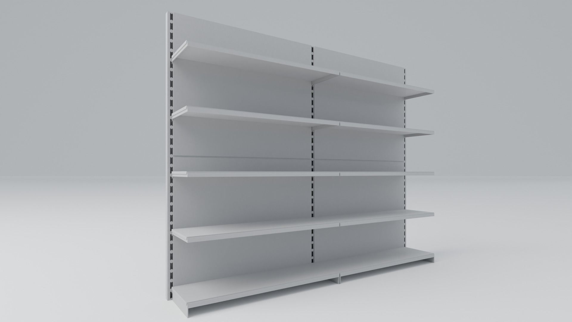 Industrial shelves Free 3D model_1