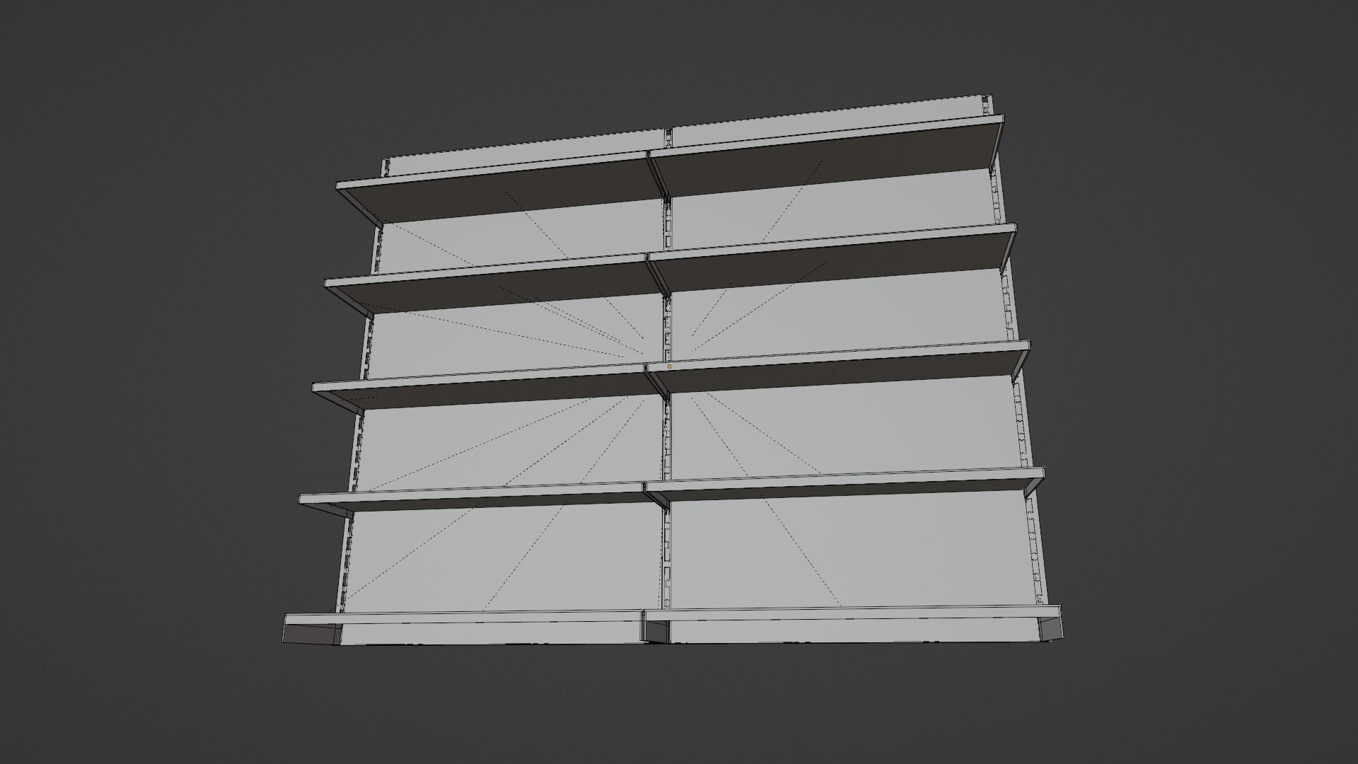 Industrial shelves Free 3D model_13