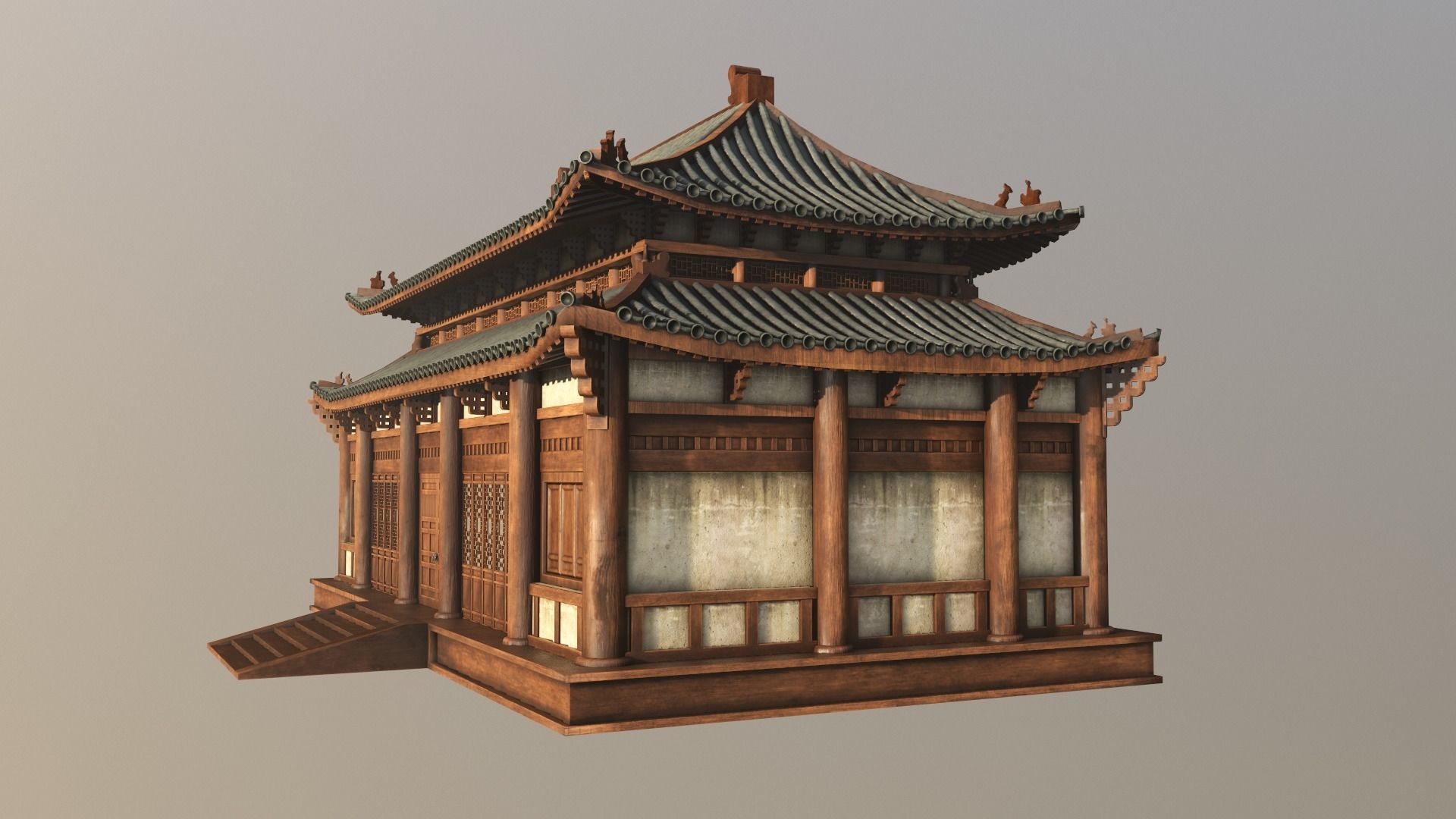 Asian Japanese Traditional Building Collection 3D model_61