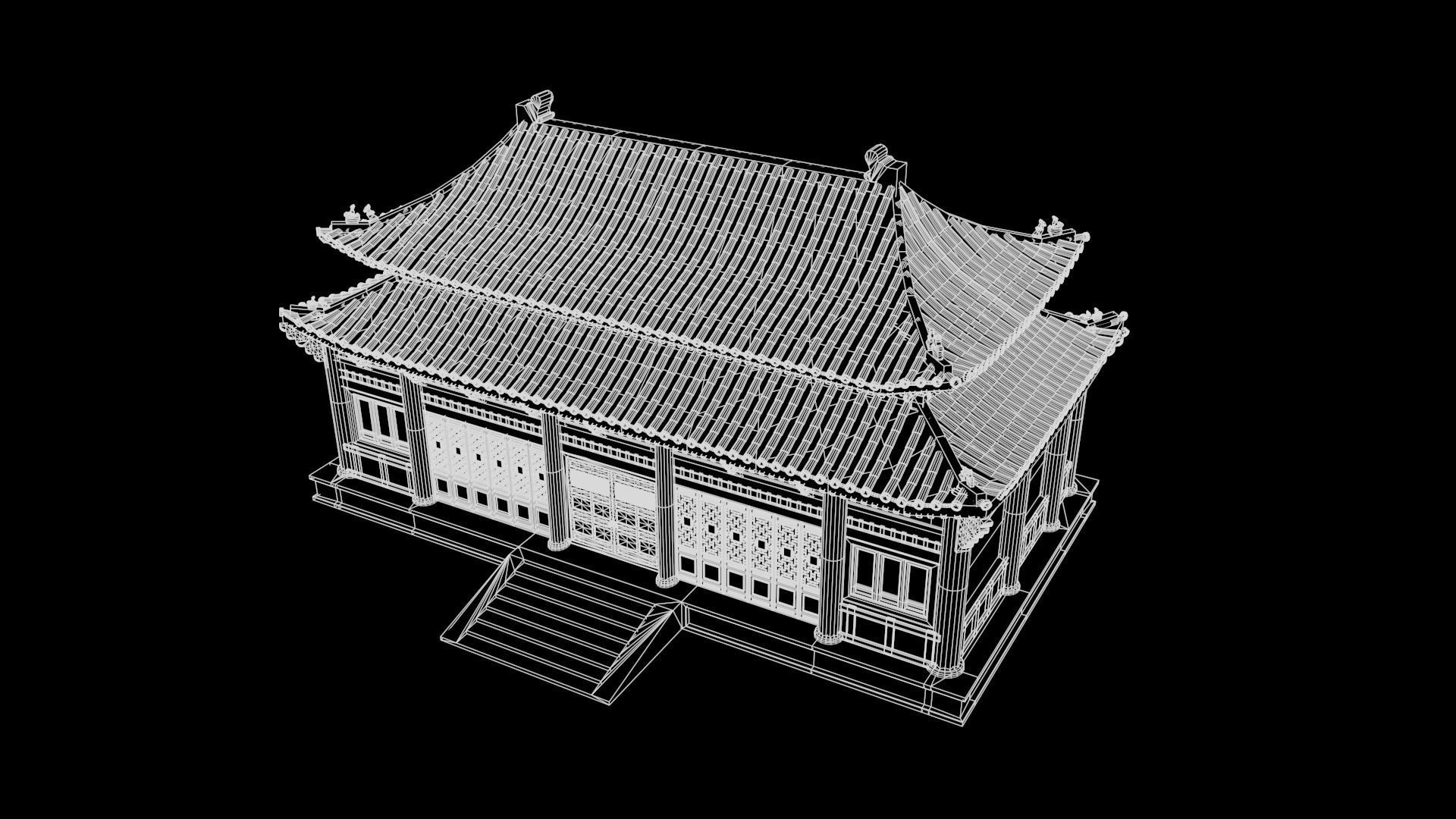 Asian Japanese Traditional Building Collection 3D model_150