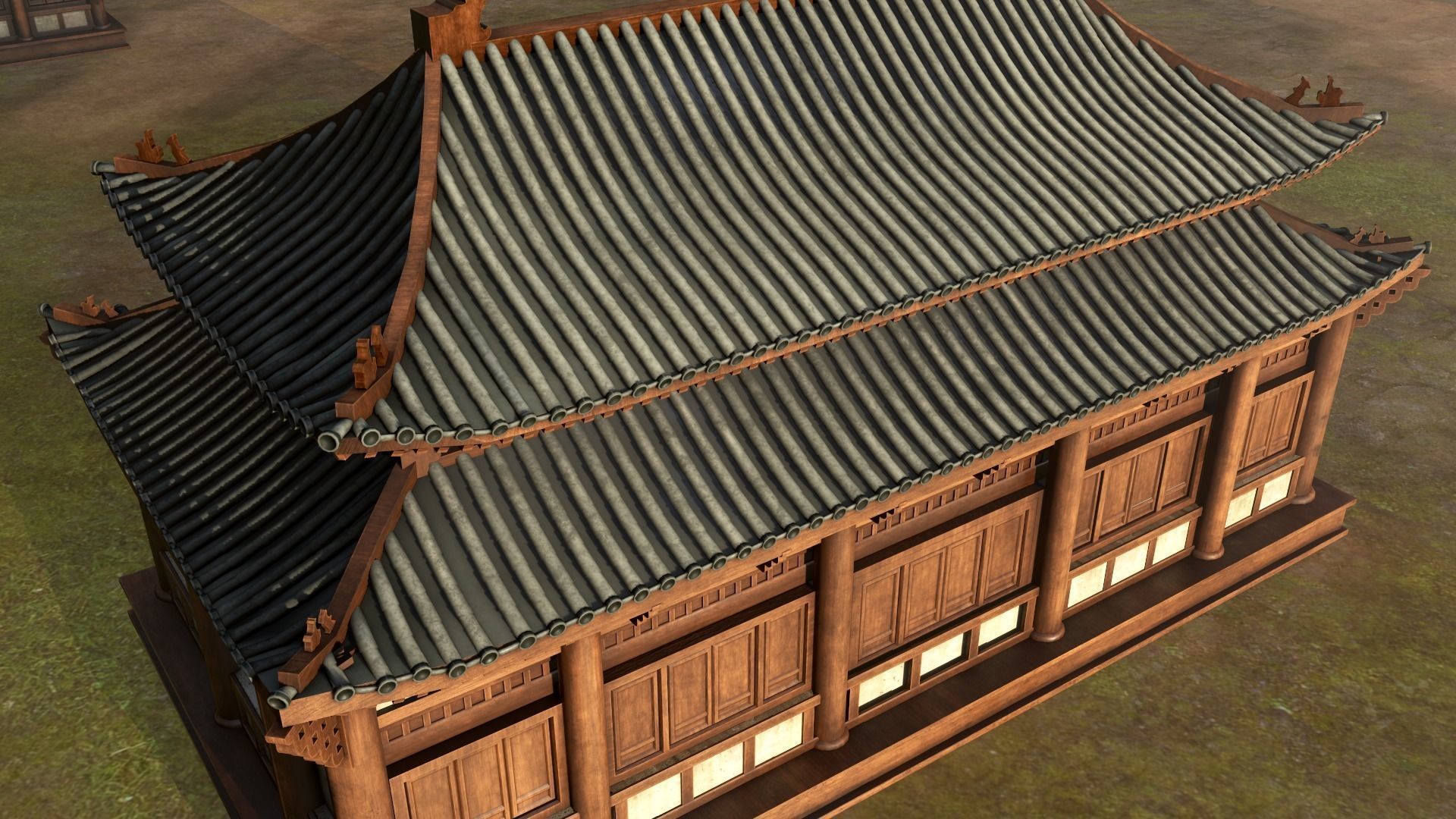 Asian Japanese Traditional Building Collection 3D model_81