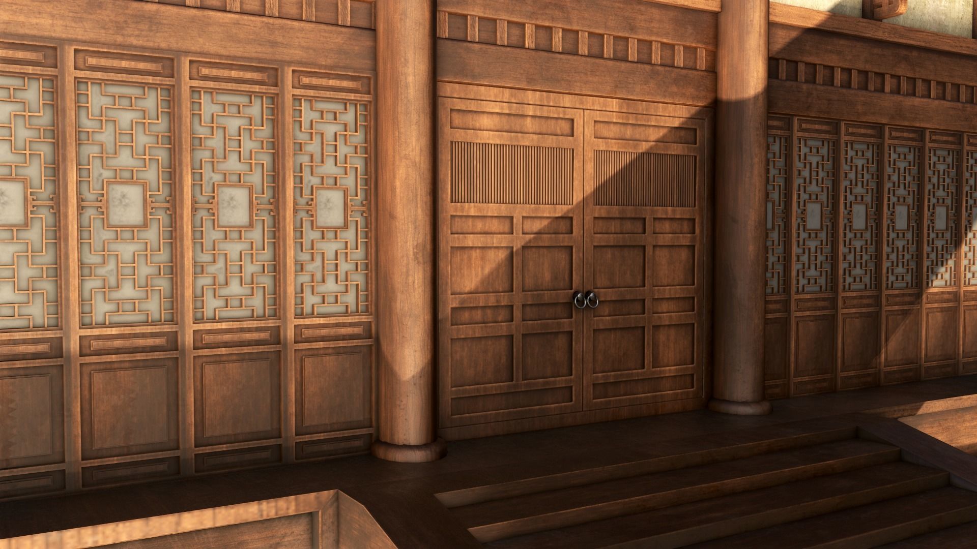 Asian Japanese Traditional Building Collection 3D model_65