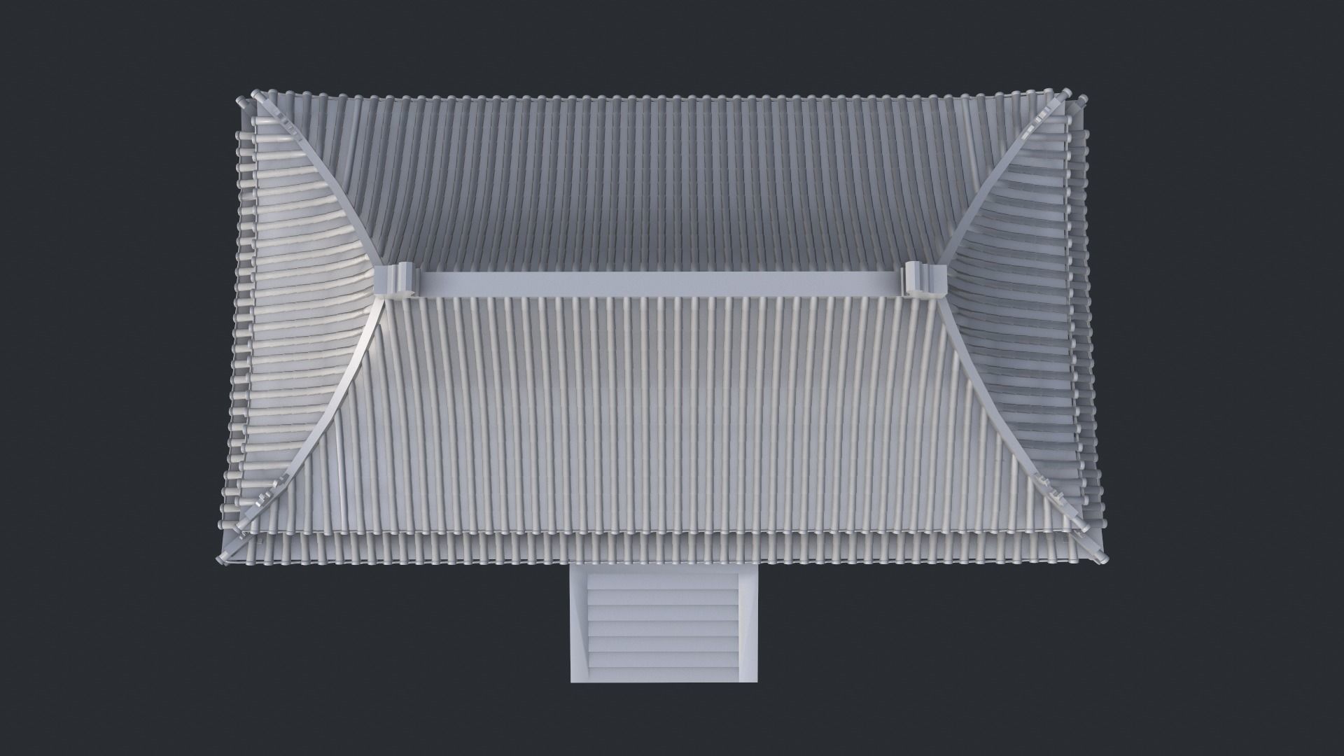 Asian Japanese Traditional Building Collection 3D model_142