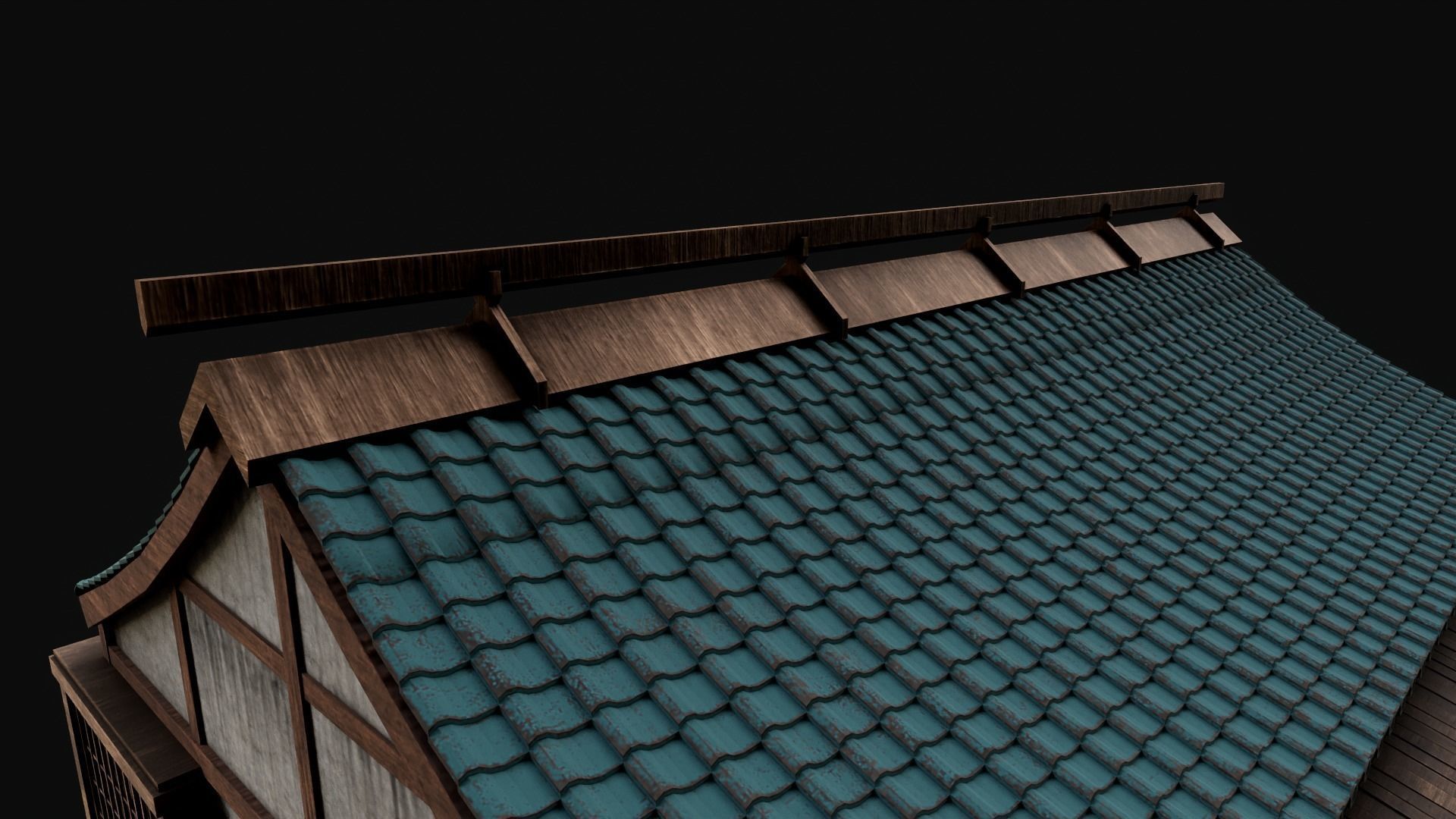 Asian Japanese Traditional Building Collection 3D model_100