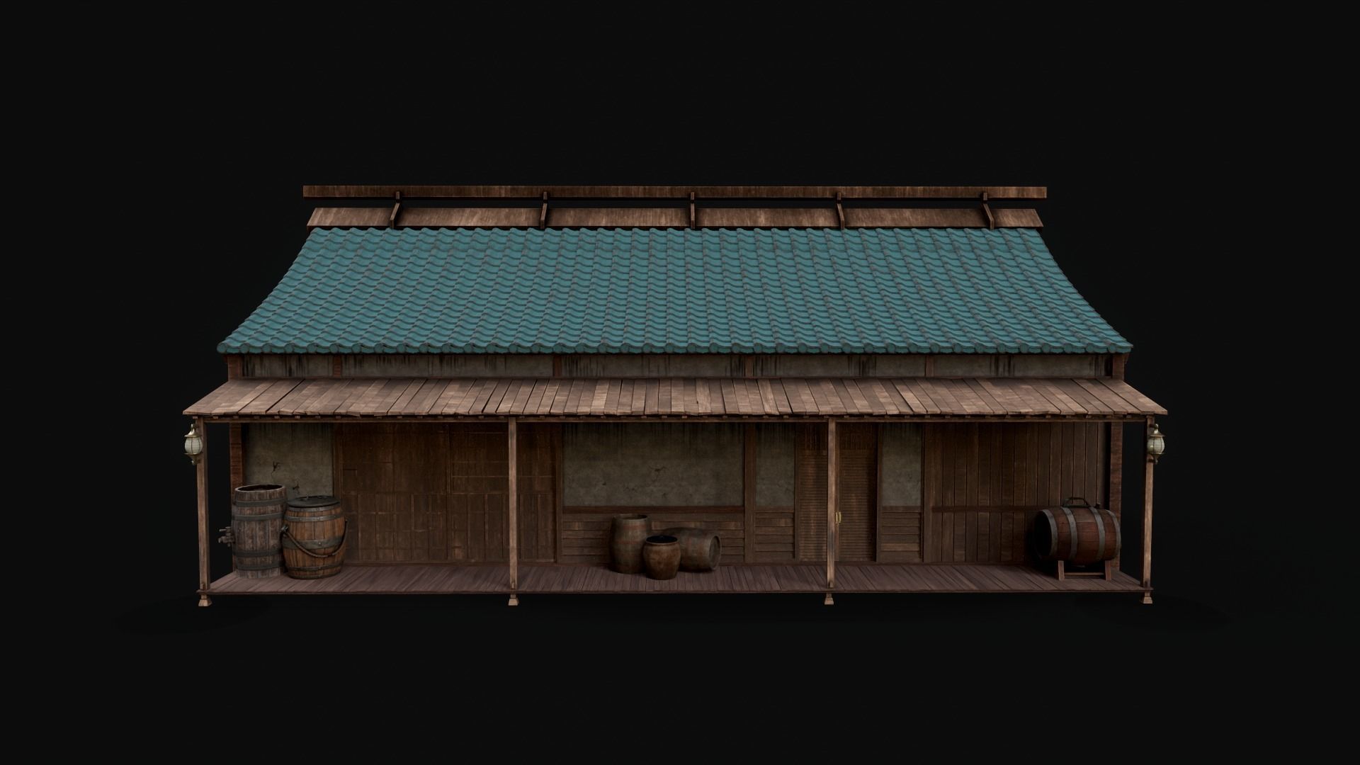 Asian Japanese Traditional Building Collection 3D model_88