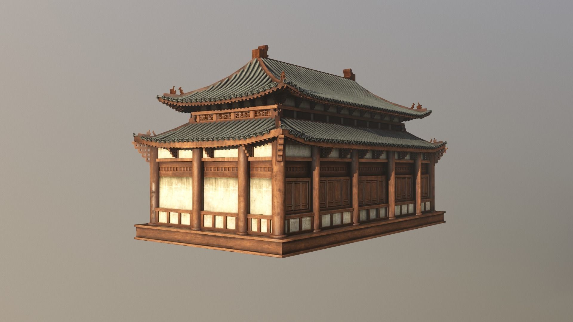 Asian Japanese Traditional Building Collection 3D model_72
