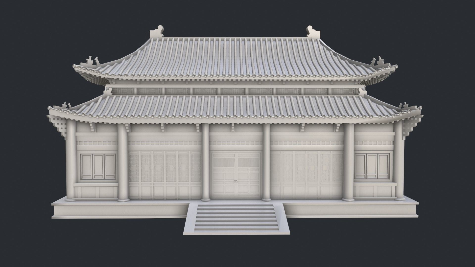 Asian Japanese Traditional Building Collection 3D model_140