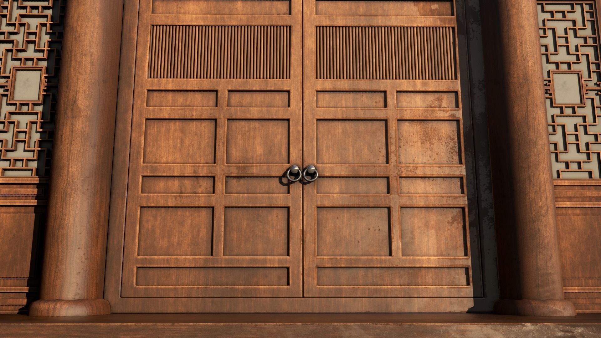 Asian Japanese Traditional Building Collection 3D model_78