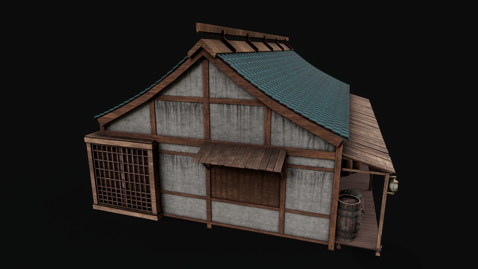 Asian Japanese Traditional Building Collection 3D model_90