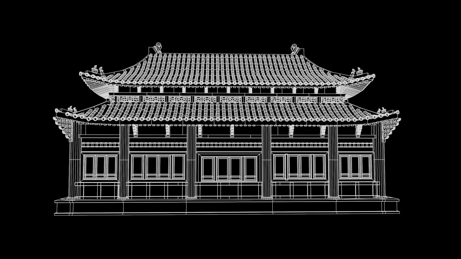 Asian Japanese Traditional Building Collection 3D model_147