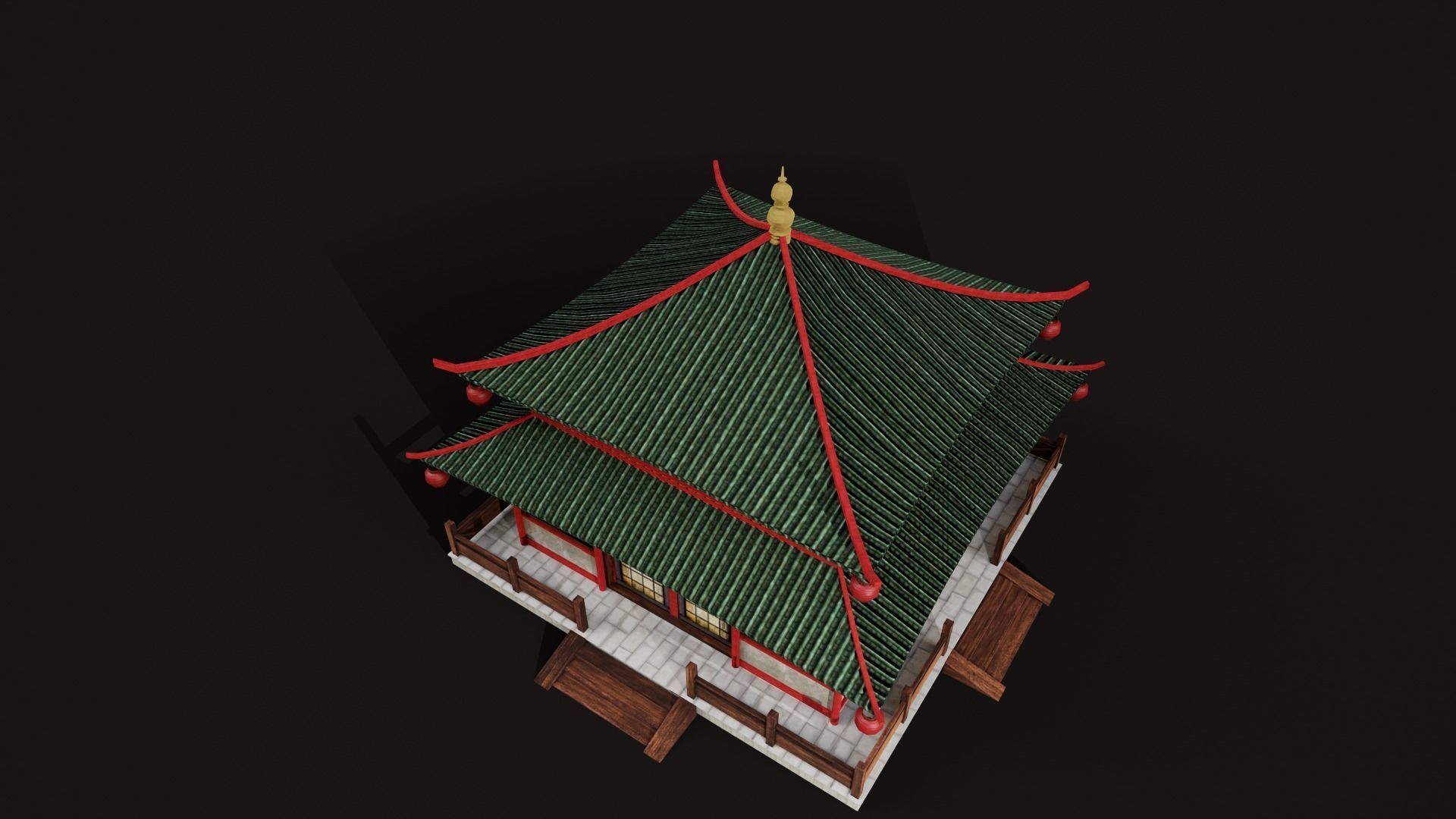 Asian Japanese Traditional Building Collection 3D model_113