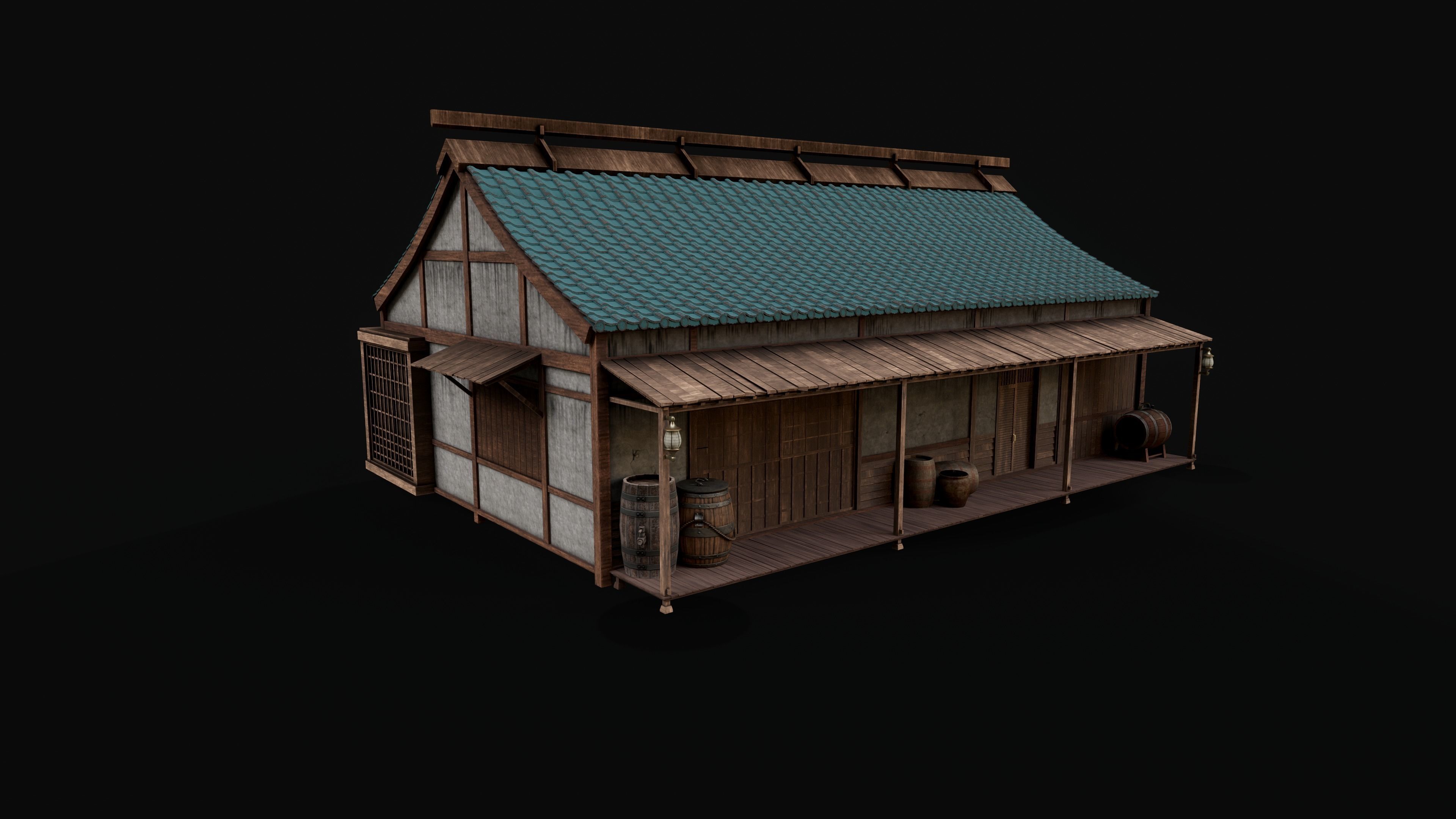 Asian Japanese Traditional Building Collection 3D model_105