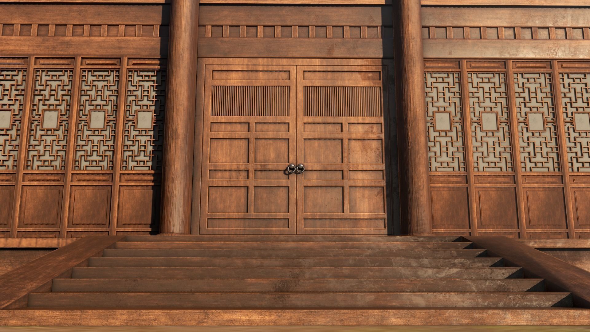 Asian Japanese Traditional Building Collection 3D model_58