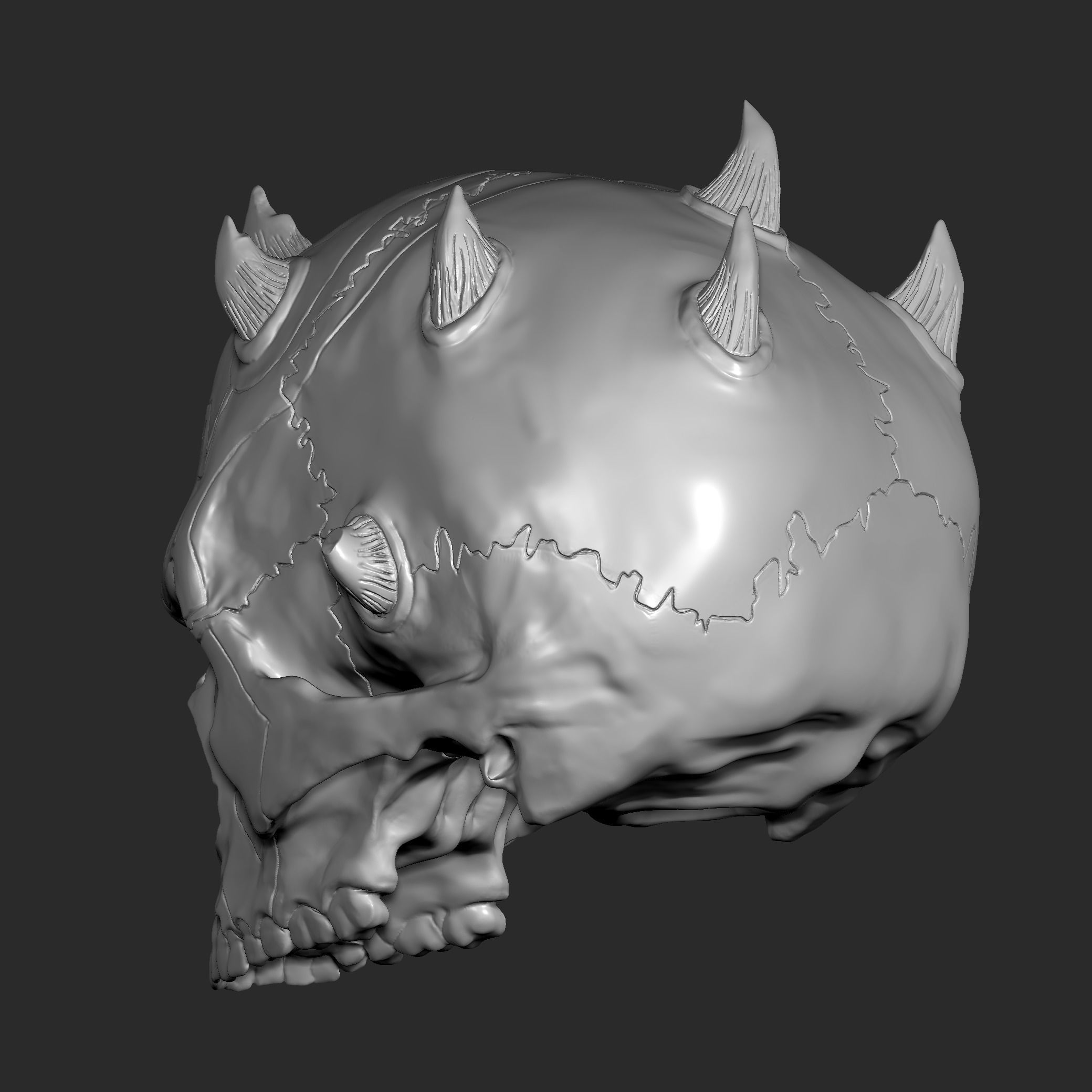 DARTH MAUL SKULL 3D print model_7