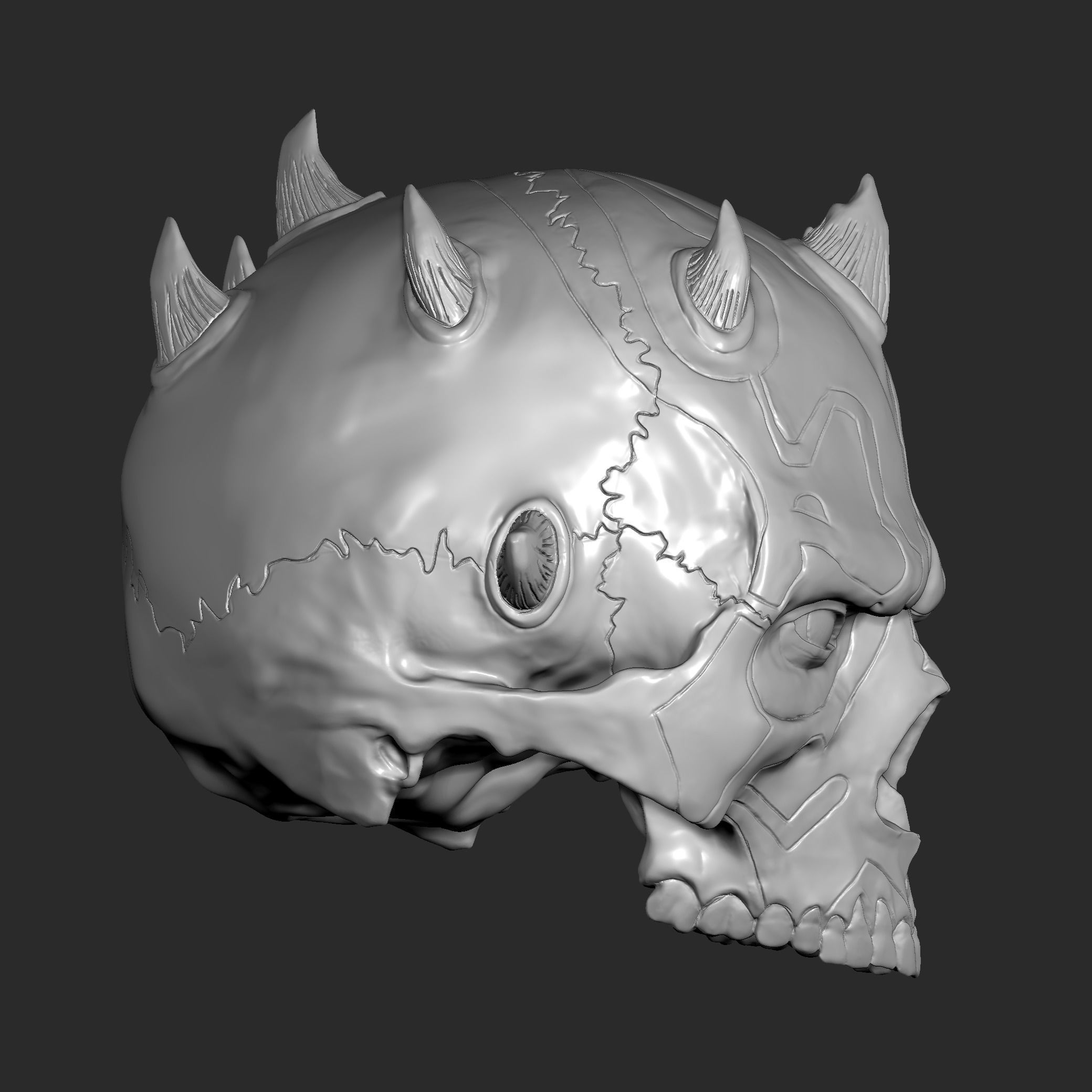 DARTH MAUL SKULL 3D print model_3