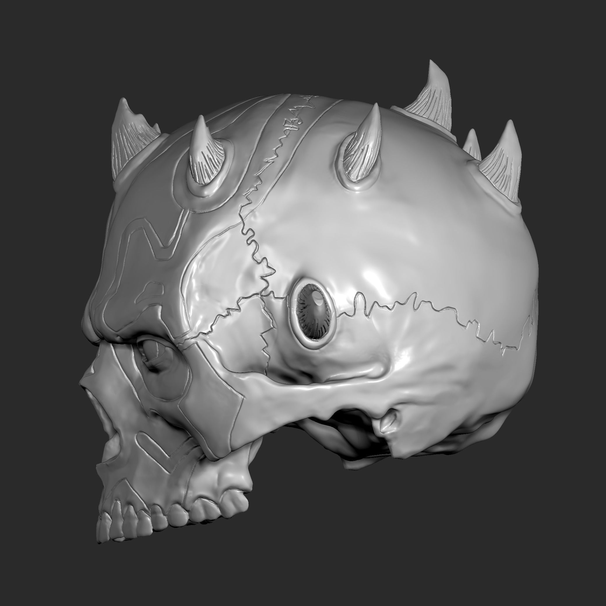 DARTH MAUL SKULL 3D print model_8