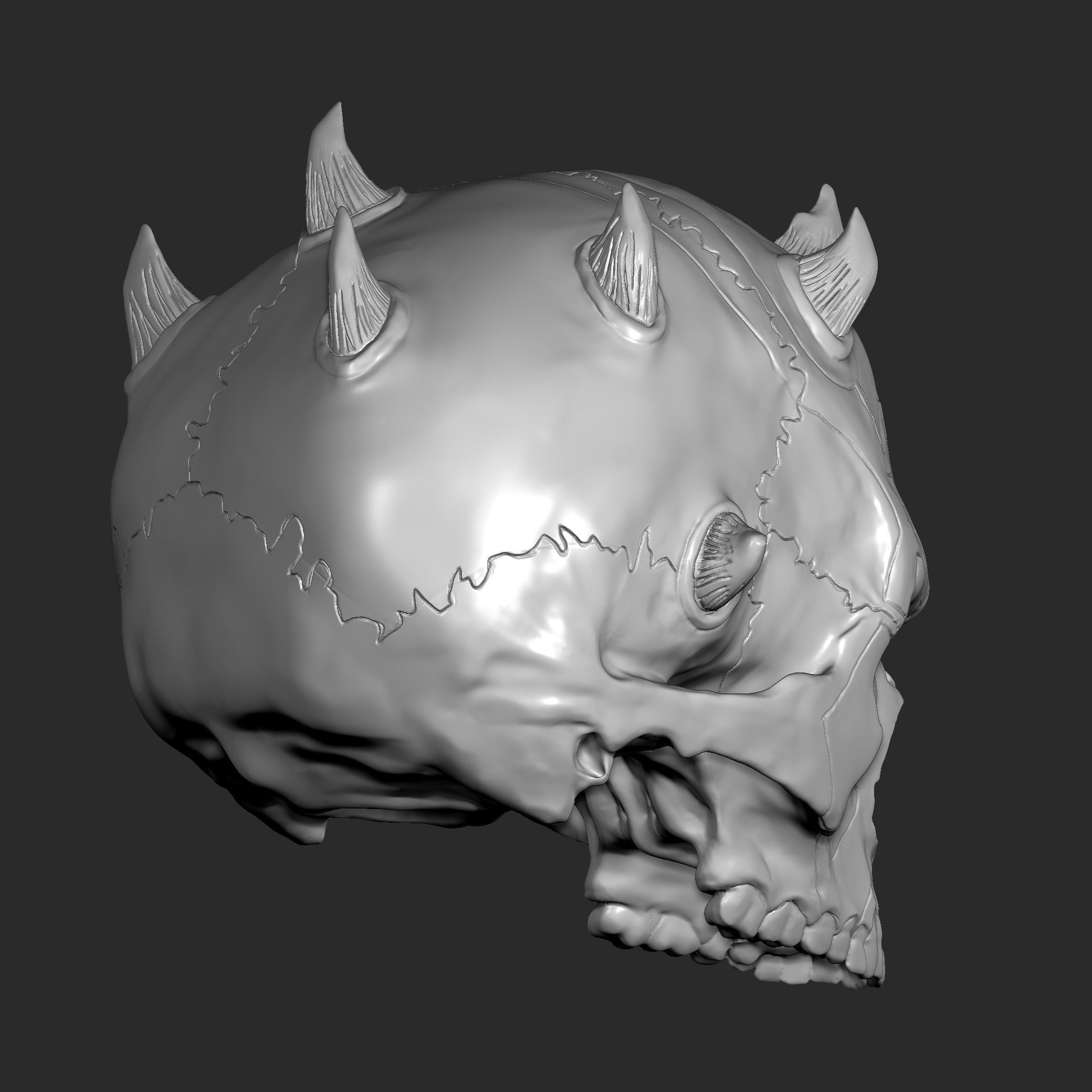 DARTH MAUL SKULL 3D print model_4