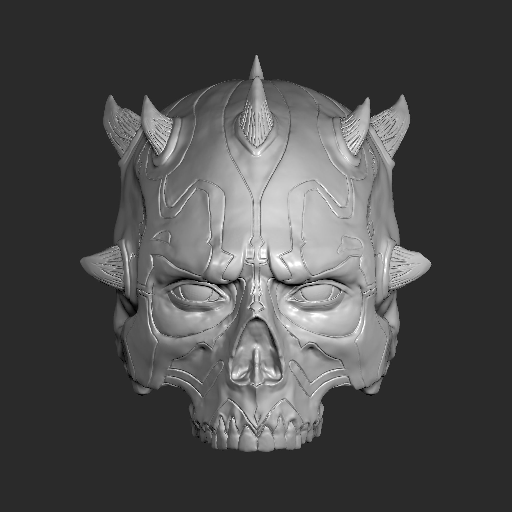DARTH MAUL SKULL 3D print model_1