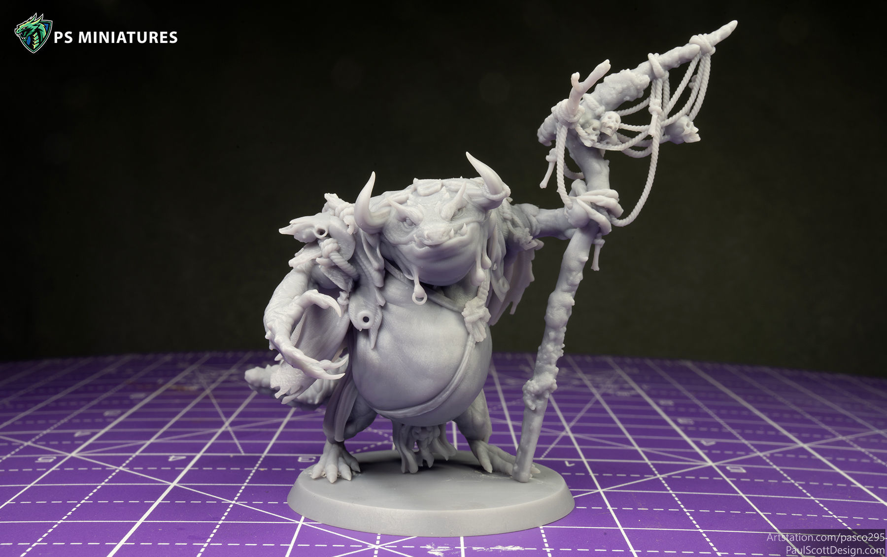 Green Slaad Lizardman - Pose 2 3D print model_3
