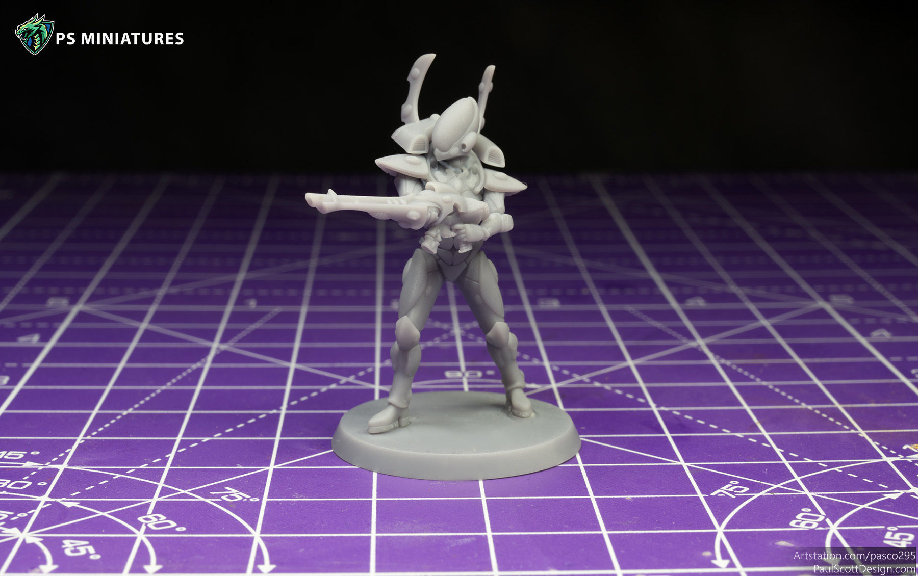 Space Elf Male Soldier Pose 5 - 8 Variants 3D print model_4