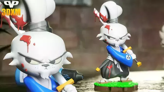 Usagi Yojimbo Chibi STL for 3D Printing ChibiSTL 3DXM
