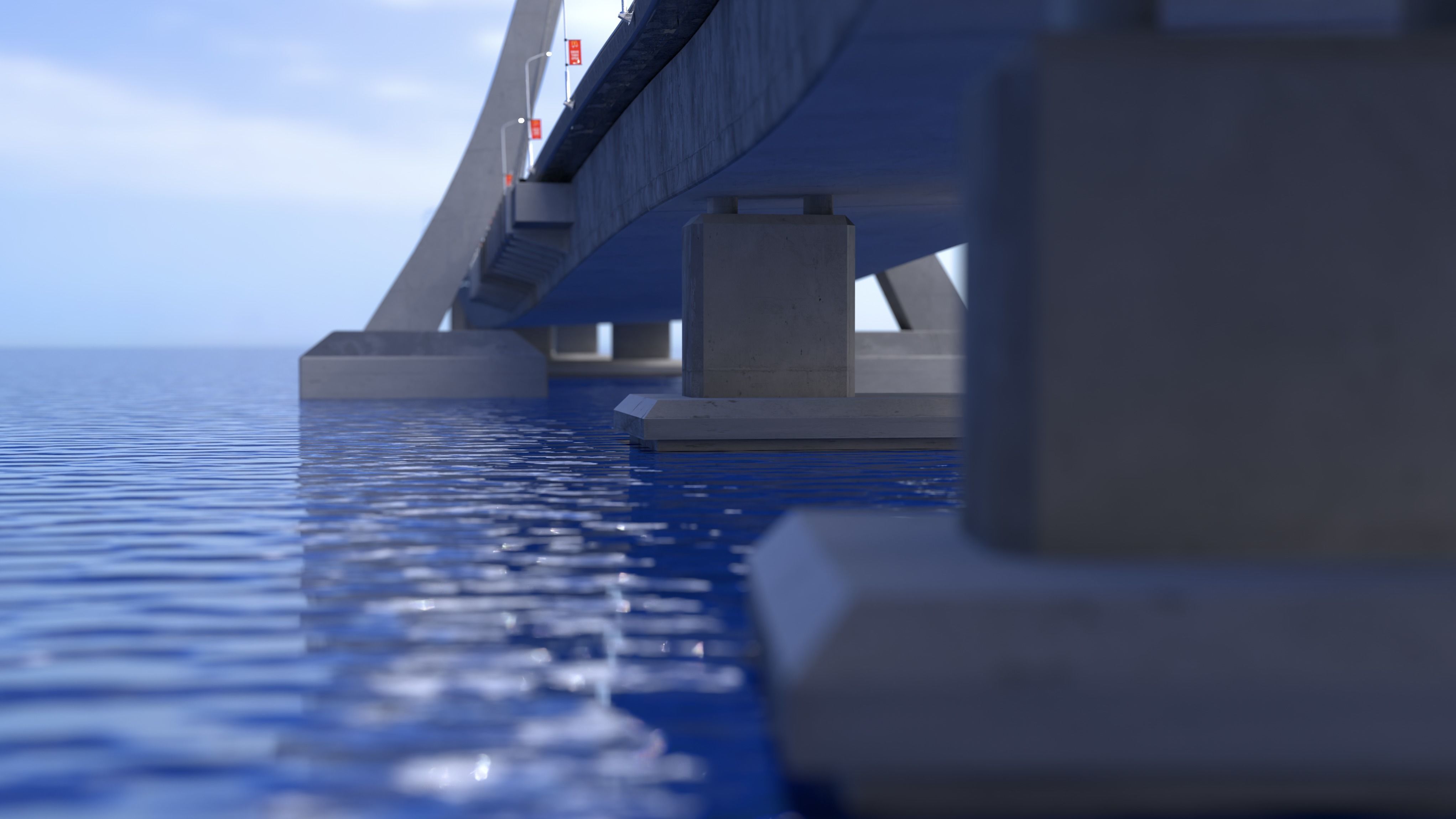 Lekki Bridge Lagos 3D model_4