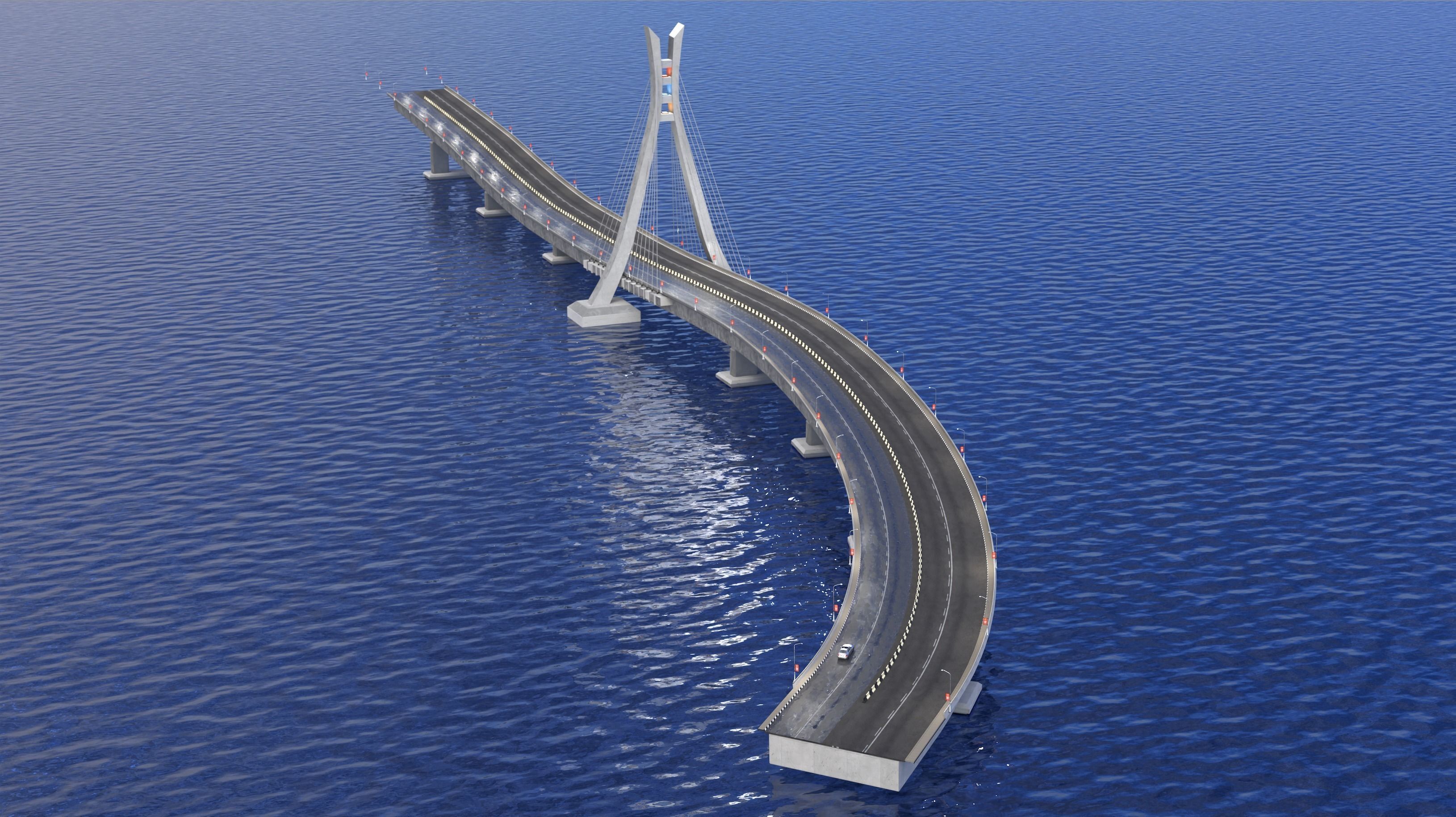 Lekki Bridge Lagos 3D model_7