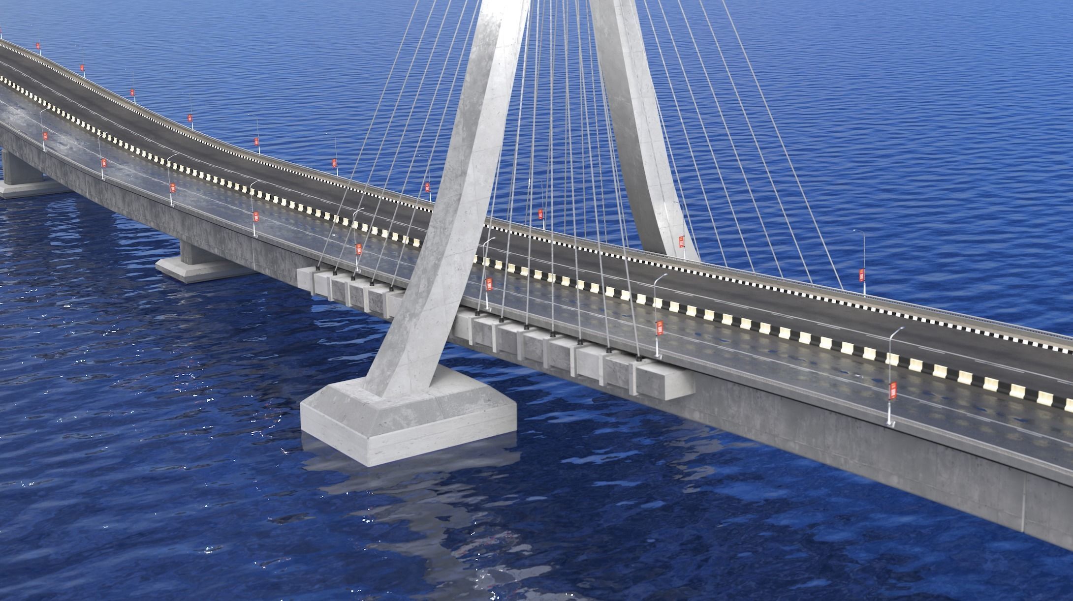 Lekki Bridge Lagos 3D model_5