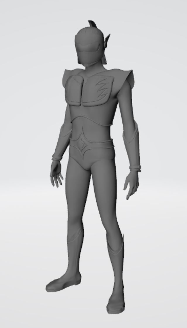 Actarus Duke Fleed open Hand 3D print model_2