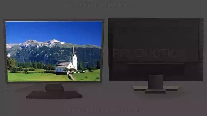 COMPUTER LCD  Low-poly 3D model