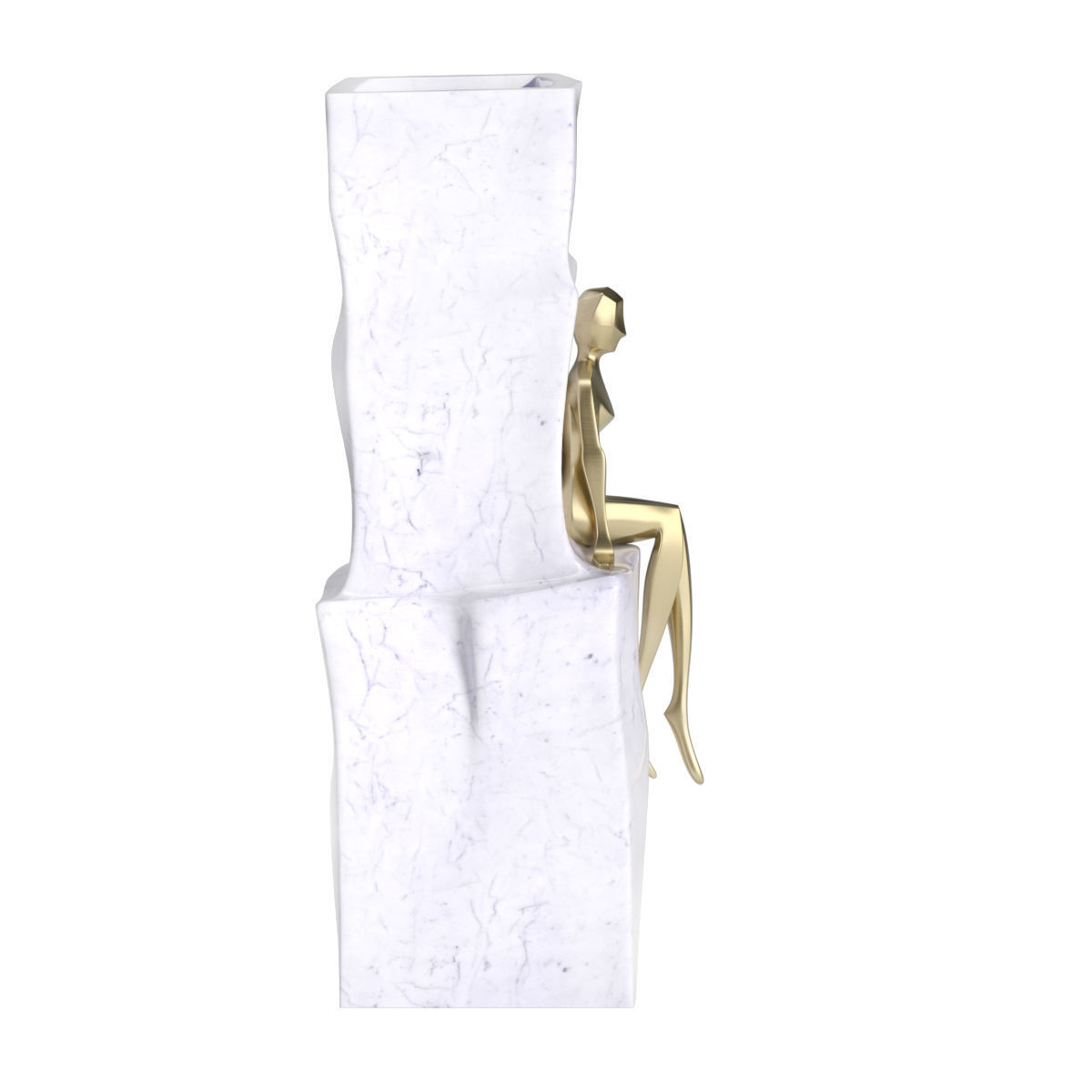 Decorative vase with a woman free 3D model CGTrader