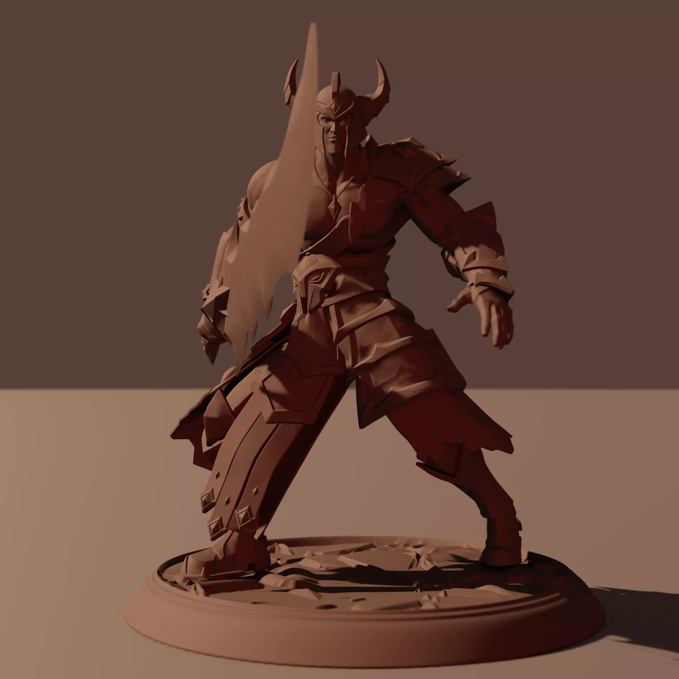 TRYNDAMERE THE BARBARIAN KING Free 3D print model