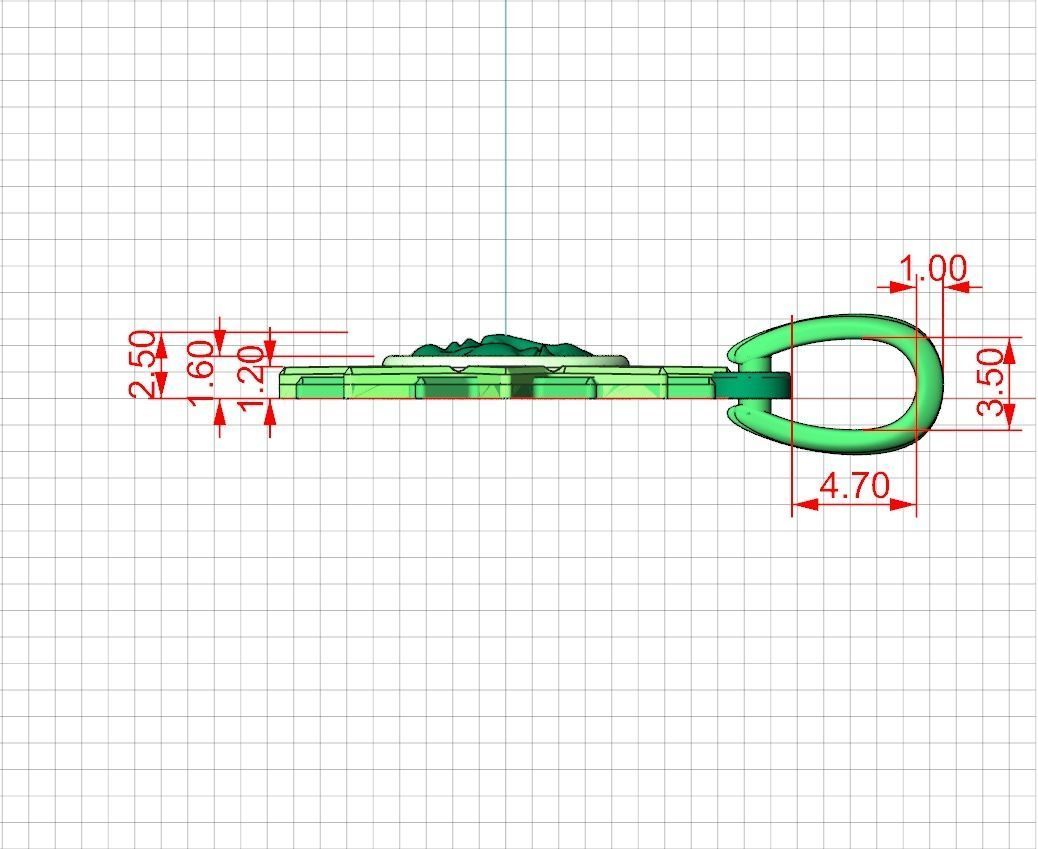 Sun pendant 3D print model_5