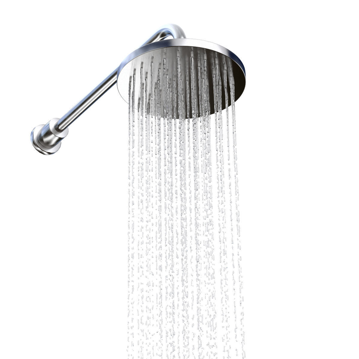 Wall Mounted Shower Head 3D model_3