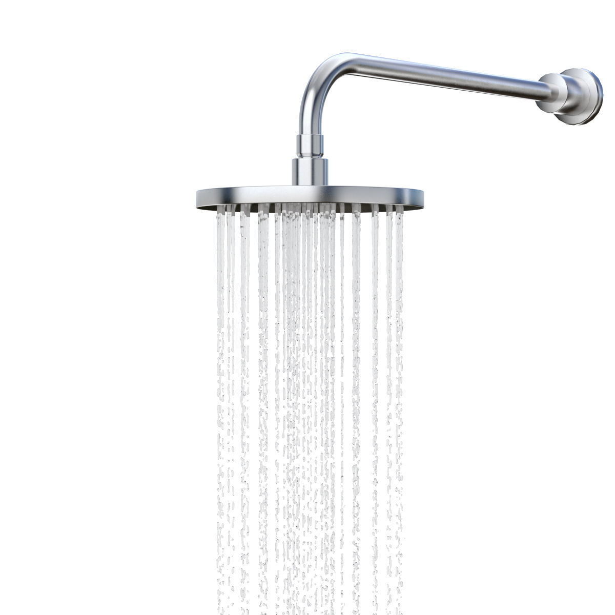 Wall Mounted Shower Head 3D model_1
