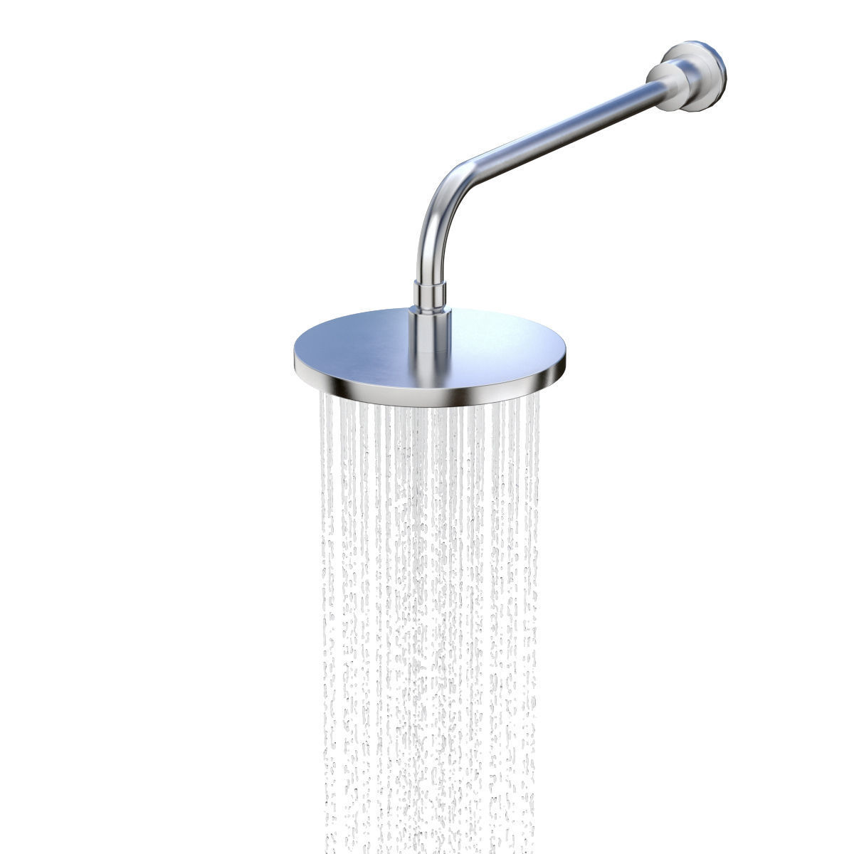 Wall Mounted Shower Head 3D model_2