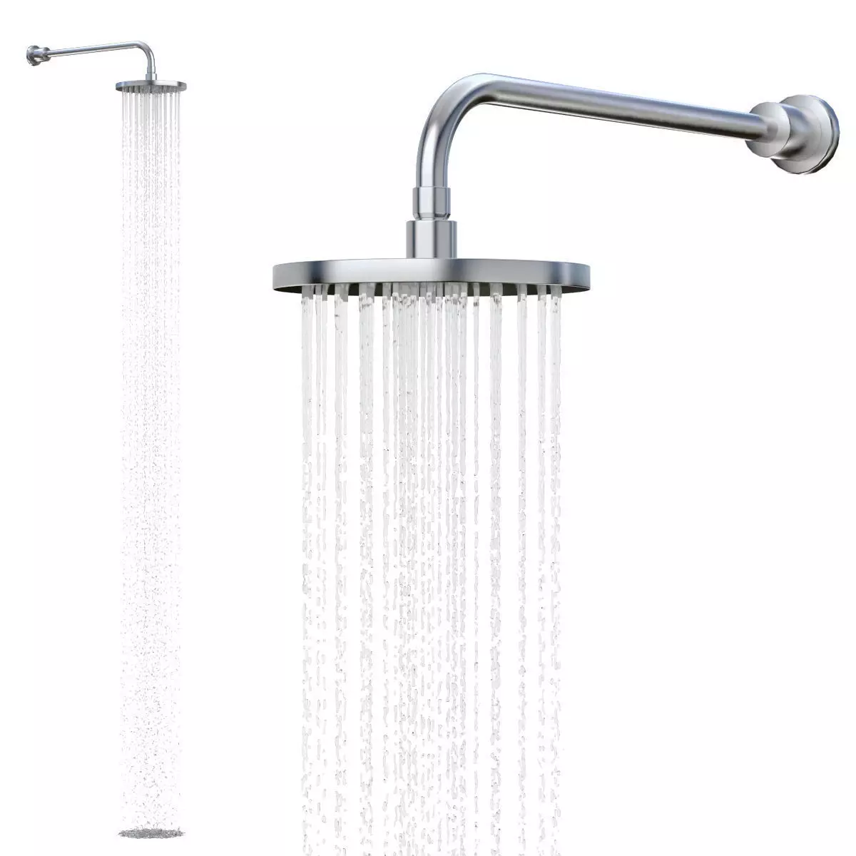 Wall Mounted Shower Head 3D model_0