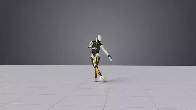 Soccer trick back v2 3D model