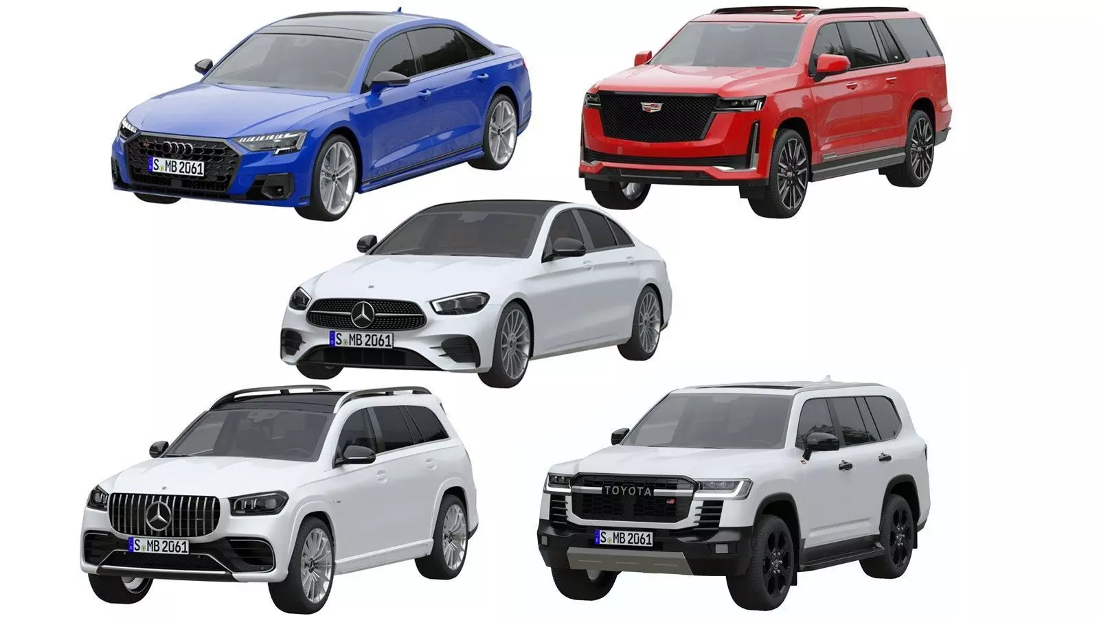 car 5 collection 3 mercedes gls suv _0