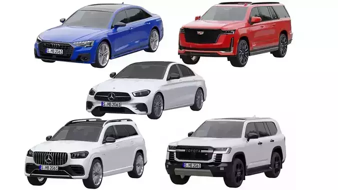 car 5 collection 3 mercedes gls suv 
