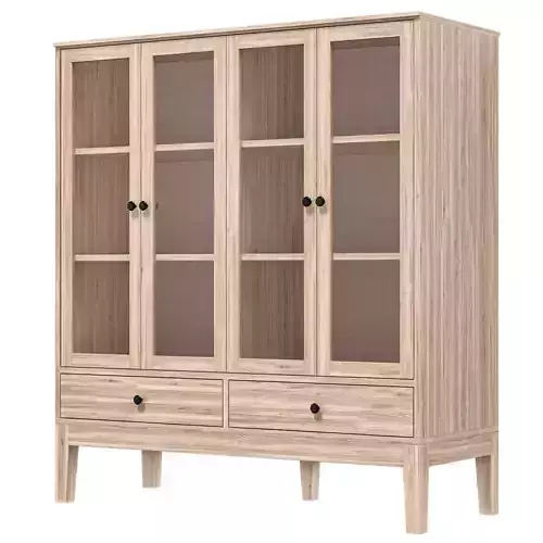 IKEA - IDANAS IDANES Double glass cabinet with door