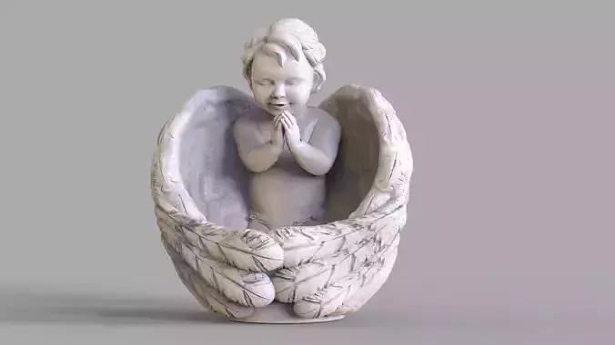 Cherub Sculpture 3D print model