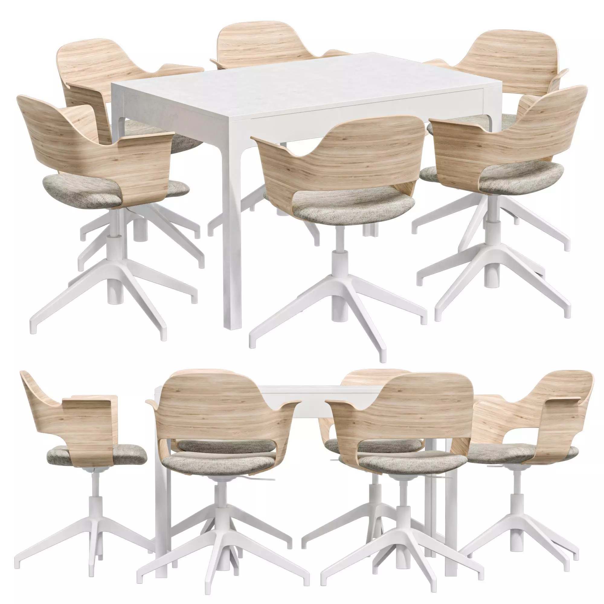 IKEA - FJALLBERGET and EKEDALEN EKEDALEN Folding table 3D model